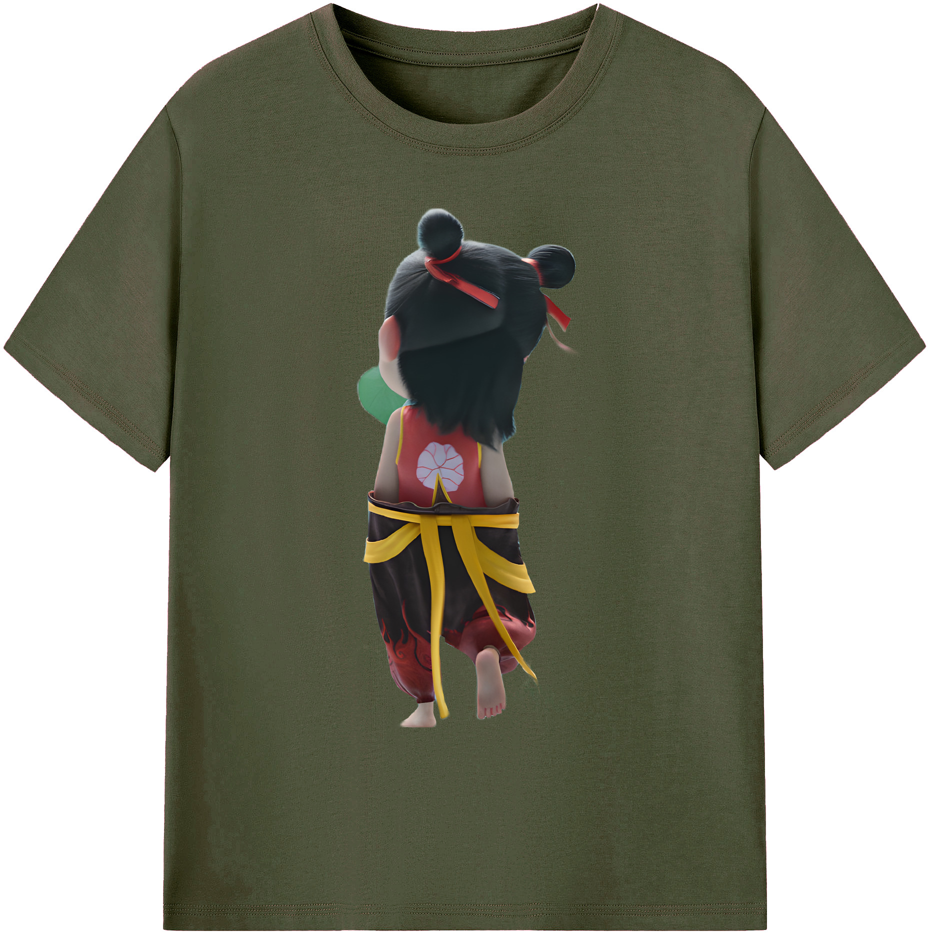 （画像用） Ne Zha 2 ナタ 魔童の大暴れ 綿100％ メンズ半袖Tシャツ｜肌触りやわらか＆通気性